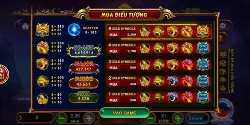 Các tính năng bonus độc đáo trong nổ hũ kho báu tứ linh
